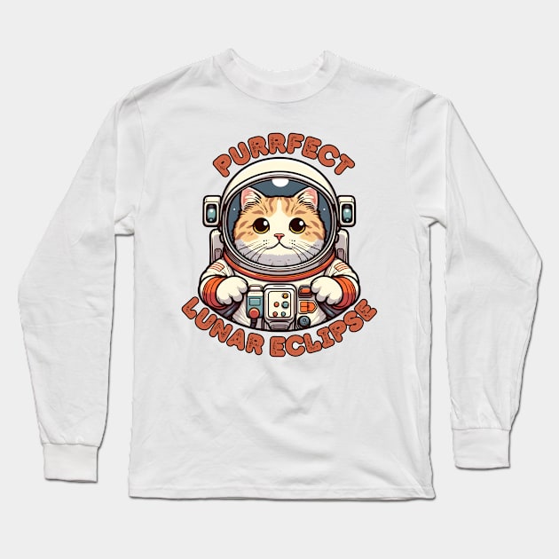 Astronomy cat Long Sleeve T-Shirt by Japanese Fever